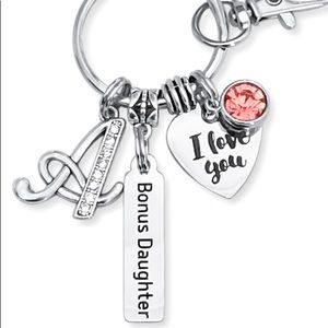 Bonus Daughter Keychain, Step Daughter Gift